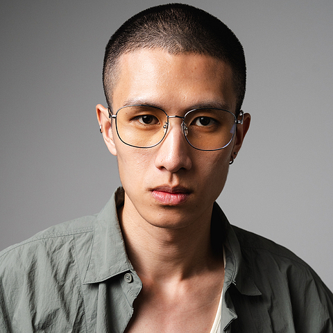 Lenskart Silver Full Rim Square left side