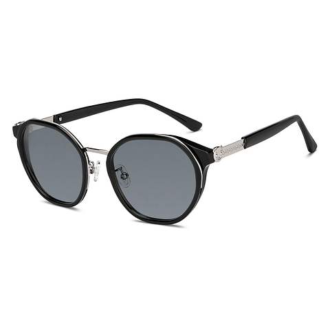 Lenskart Silver Full Rim Geometric left side