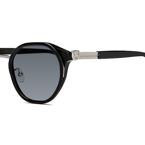 Lenskart Silver Full Rim Geometric left side