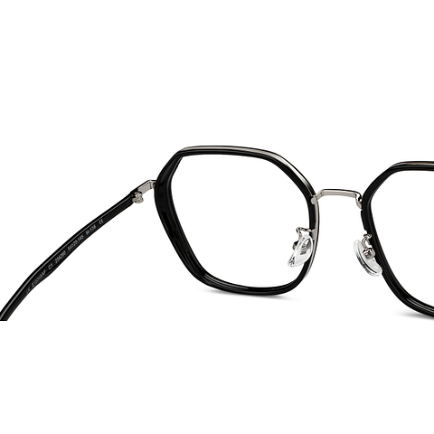 Lenskart Silver Full Rim Hexagonal left side