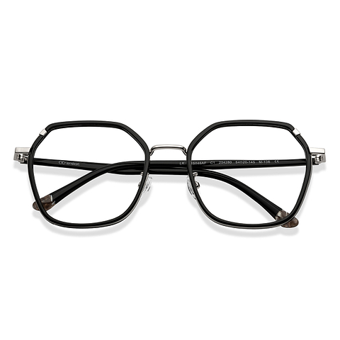 Lenskart Silver Full Rim Hexagonal right side