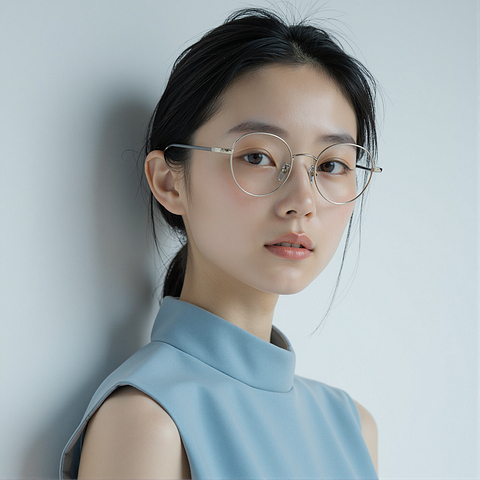 Lenskart Silver Full Rim Round right side