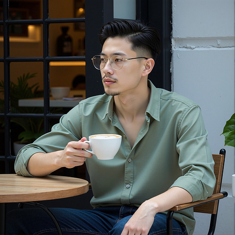 Lenskart Silver Full Rim Round left side