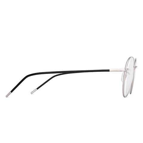 Lenskart Silver Full Rim Round left side