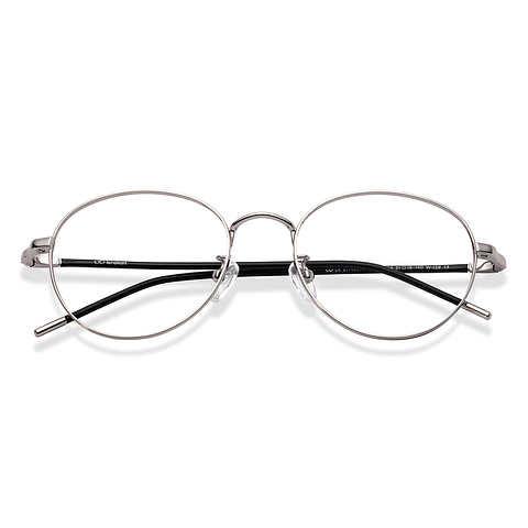 Lenskart Silver Full Rim Round left side