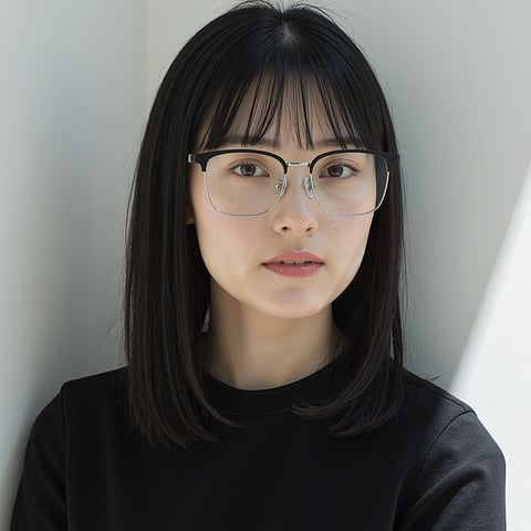 Lenskart Silver Full Rim Square left side