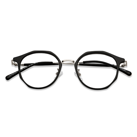 Lenskart Silver Full Rim Round left side