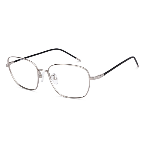 Lenskart Silver Full Rim Square left side