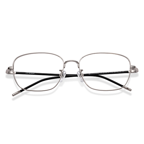 Lenskart Silver Full Rim Square left side