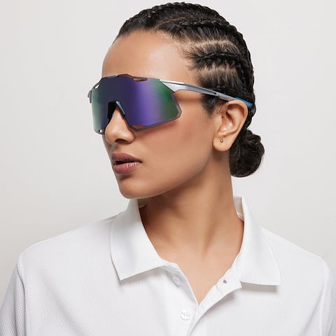 Lenskart Boost Silver Full Rim Square left side