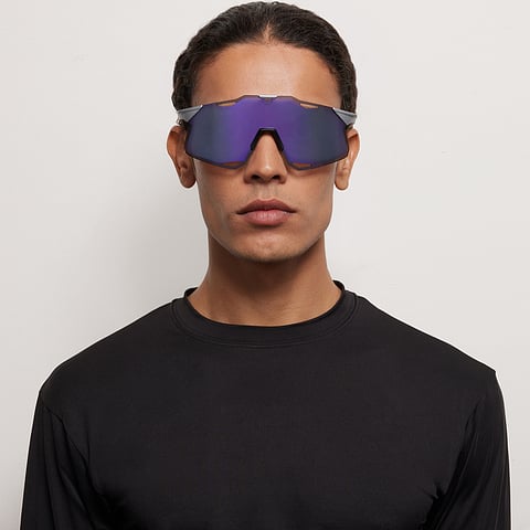 Lenskart Boost Silver Full Rim Square right side