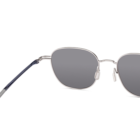 Lenskart STUDIO Silver Full Rim Geometric right side