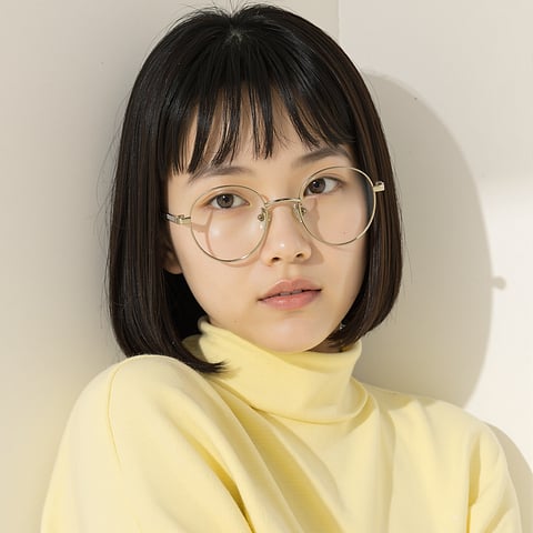 Lenskart Silver Full Rim Round left side