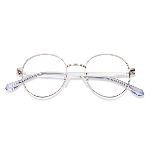 Lenskart Silver Full Rim Round left side