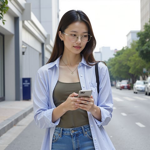 Lenskart Silver Full Rim Square right side