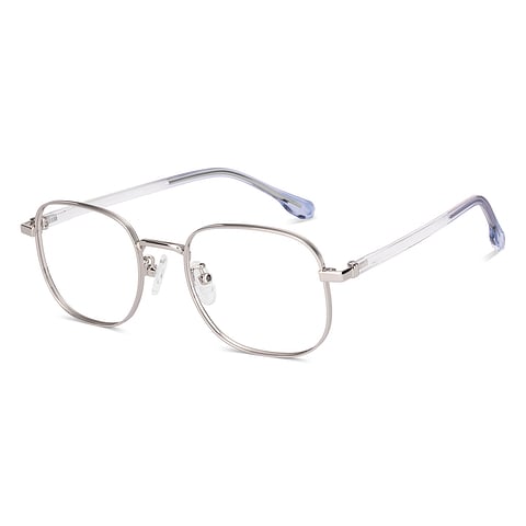 Lenskart Silver Full Rim Square left side