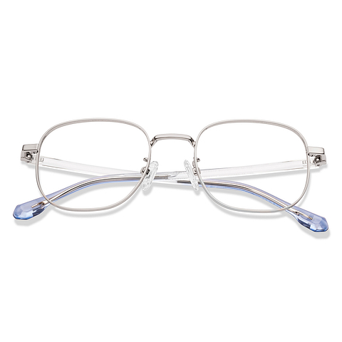 Lenskart Silver Full Rim Square left side