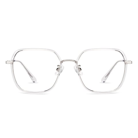 Lenskart Air Silver Full Rim Geometric right side