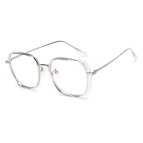 Lenskart Air Silver Full Rim Geometric right side