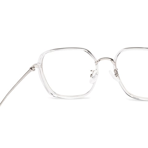 Lenskart Air Silver Full Rim Geometric right side