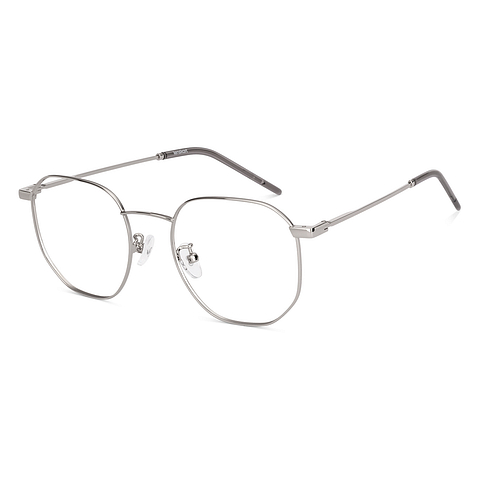 Lenskart Silver Full Rim Hexagonal right side
