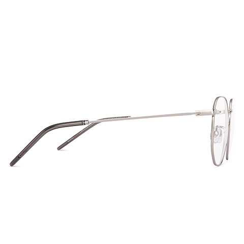 Lenskart Silver Full Rim Hexagonal left side