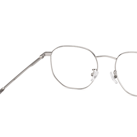 Lenskart Silver Full Rim Hexagonal right side