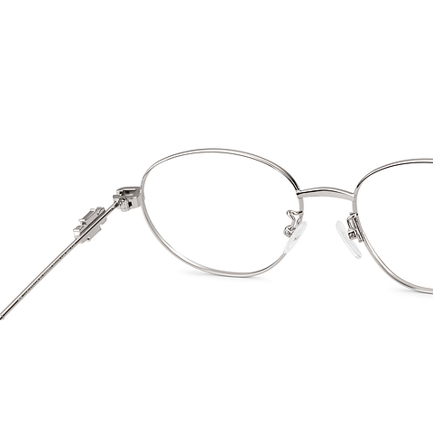 Lenskart STUDIO Silver Full Rim Oval right side