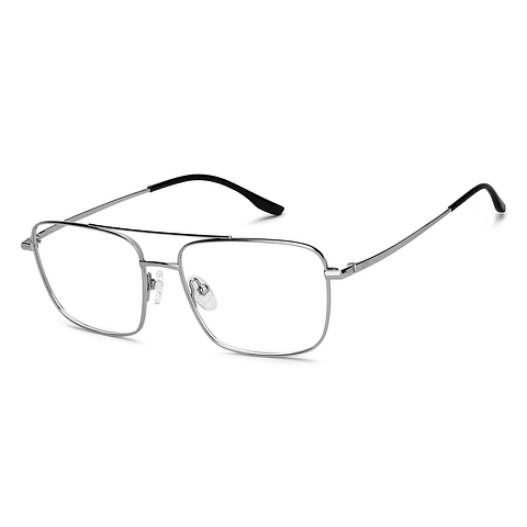 Lenskart Air Silver Full Rim Square right side