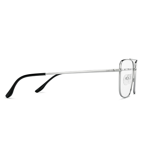 Lenskart Air Silver Full Rim Square left side