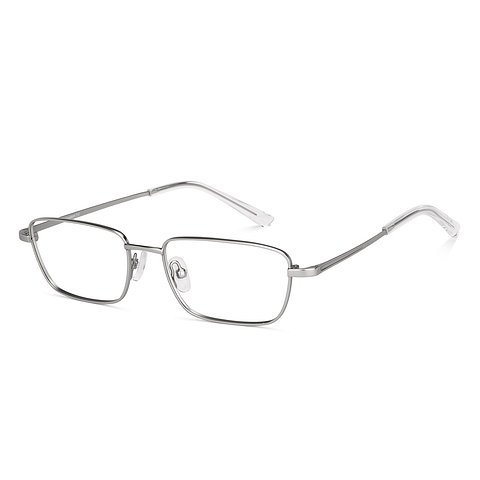 Lenskart Air Online Silver Full Rim Rectangle left side