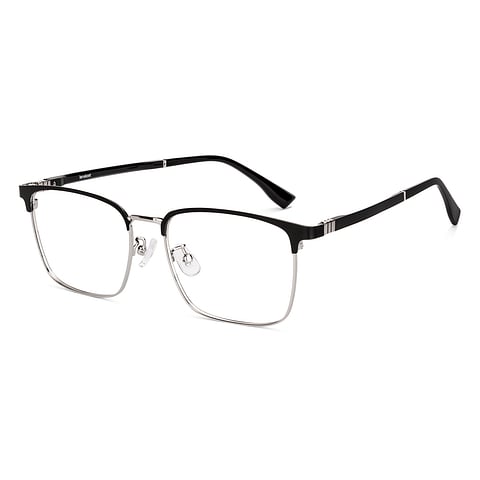 Lenskart Silver Full Rim Square left side