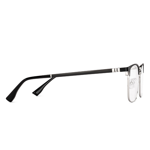 Lenskart Silver Full Rim Square left side