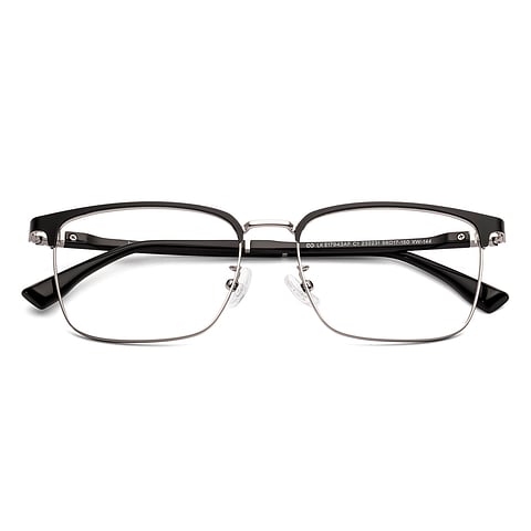 Lenskart Silver Full Rim Square left side