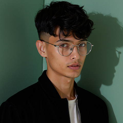 Lenskart Silver Full Rim Round left side Lenskart Silver Full Rim Round left side