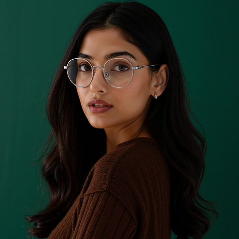 Lenskart Silver Full Rim Round left side Lenskart Silver Full Rim Round left side
