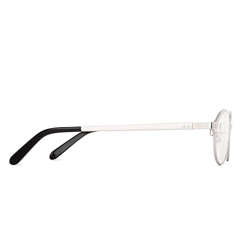 Lenskart Silver Full Rim Round left side