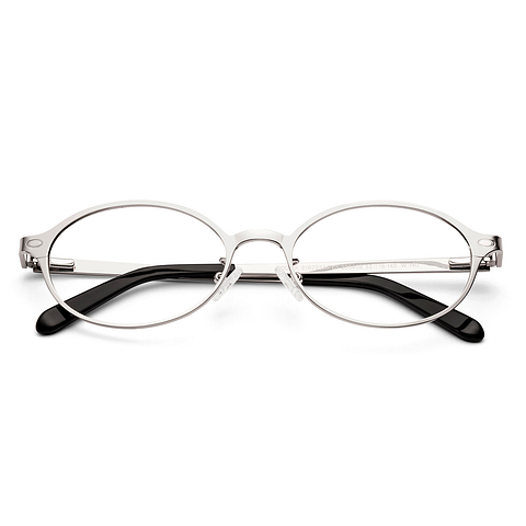 Lenskart Silver Full Rim Round left side