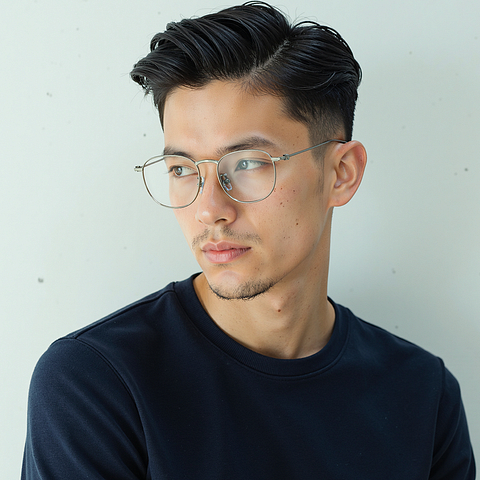 Lenskart Silver Full Rim Round right side
