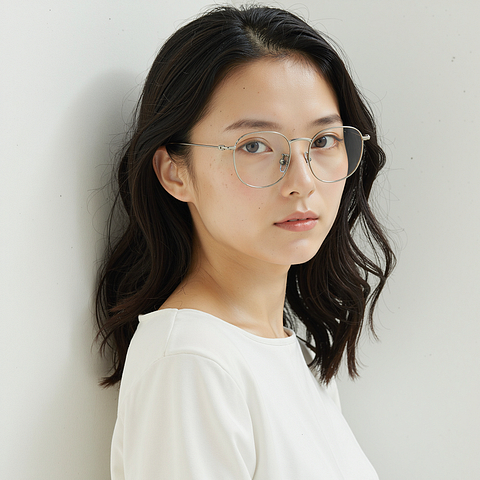 Lenskart Silver Full Rim Round right side