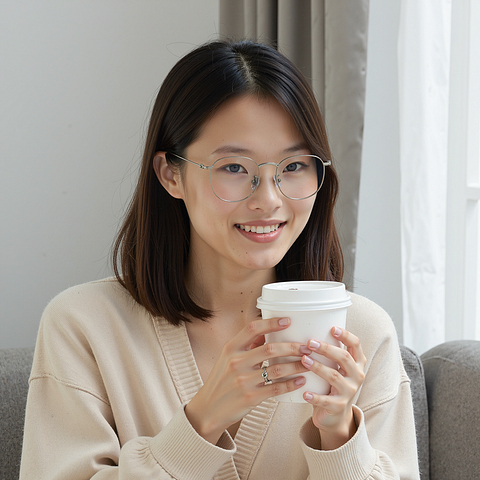 Lenskart Silver Full Rim Round right side
