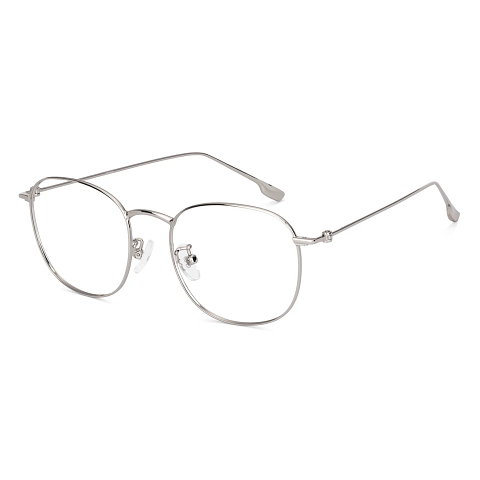 Lenskart Silver Full Rim Round left side