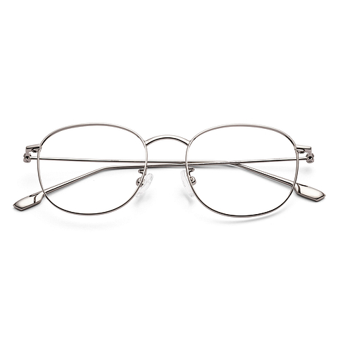 Lenskart Silver Full Rim Round left side