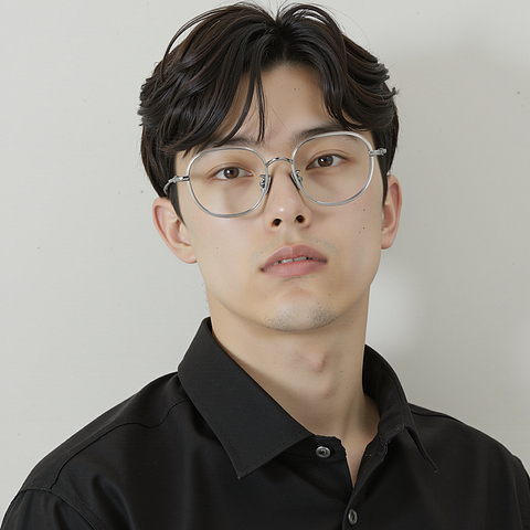 Lenskart Silver Full Rim Square right side