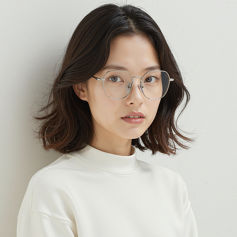 Lenskart Silver Full Rim Square right side