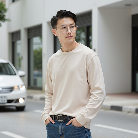 Lenskart Silver Full Rim Square left side