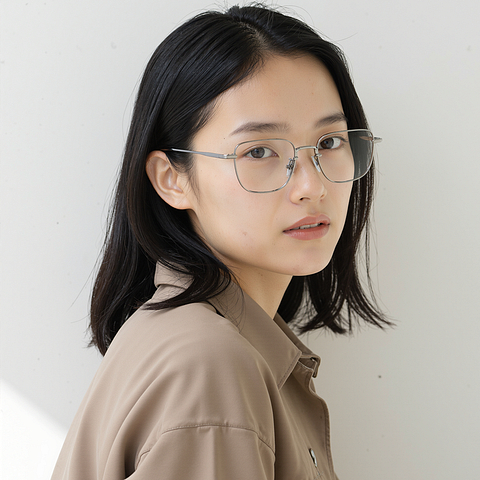 Lenskart Silver Full Rim Square right side