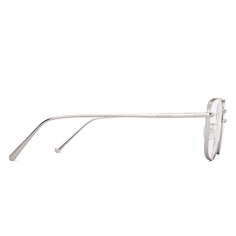 Lenskart Silver Full Rim Square left side