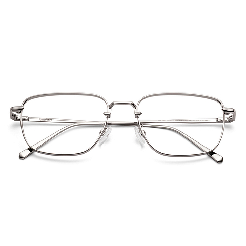 Lenskart Silver Full Rim Square left side