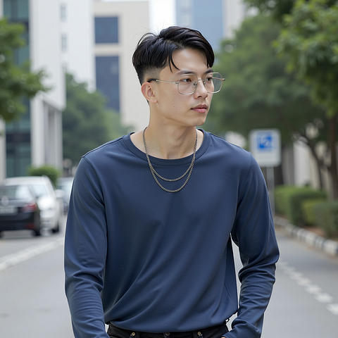 Lenskart Silver Full Rim Square left side